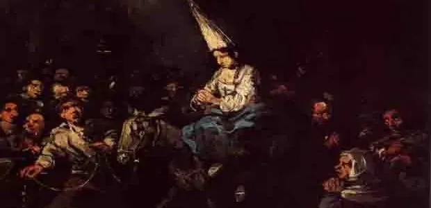 Pintura Inquisición – La bruja de Lorca – Dorotea Pertusa